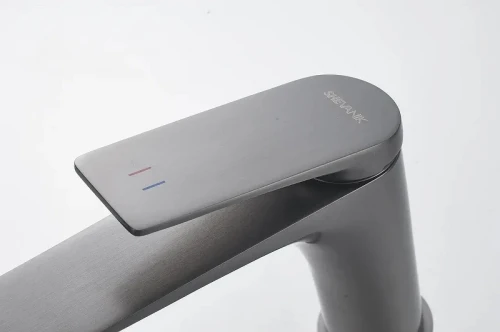 Смеситель для раковины Shevanik S9101T цвет Оружейная сталь