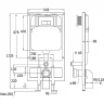 Комплект унитаза с инсталляцией WeltWasser BAMBERG 545 + MERZBACH 041 XL MT-BL + BAMBERG BL 10000012875 цвет Черный матовый с сиденьем Микролифт и клавишей смыва цвет Черный