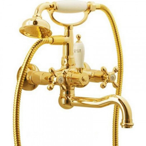 Смеситель для ванны Boheme Tradizionale Oro 293-Ceramic Золото латунь на стену