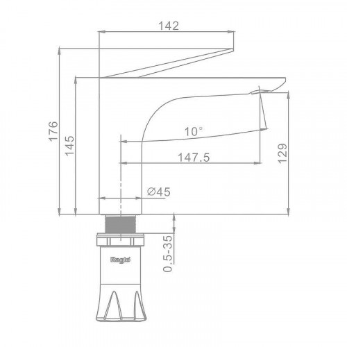 Смеситель для раковины Raglo R07.10 цвет Хром