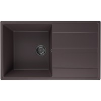 Кухонная мойка Ulgran Quartz Prima 850-06 Трюфель искусственный камень (литьевой мрамор) встраиваемый