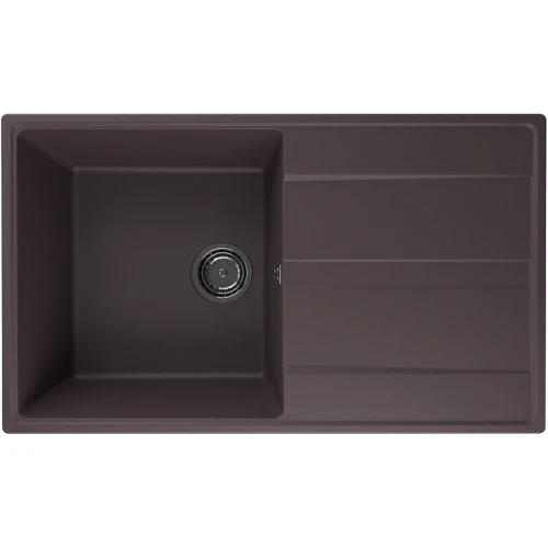 Кухонная мойка Ulgran Quartz Prima 850-06 Трюфель искусственный камень (литьевой мрамор) встраиваемый