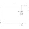 Душевой поддон из искусственного камня BelBagno Uno 140x80 TRAY-MR-UNO-AH-140/80-35-W-BO Белый