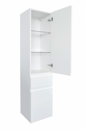 Шкаф пенал Jacob Delafon Madeleine 35 EB2069D-J5 R подвесной Белый глянец МДФ / ЛДСП