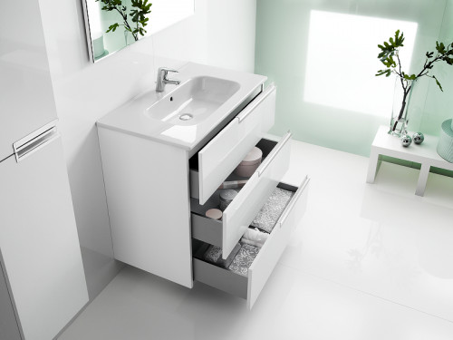 Тумба под раковину Roca Victoria Nord Ice Edition 80 ZRU9302835 Белый глянец