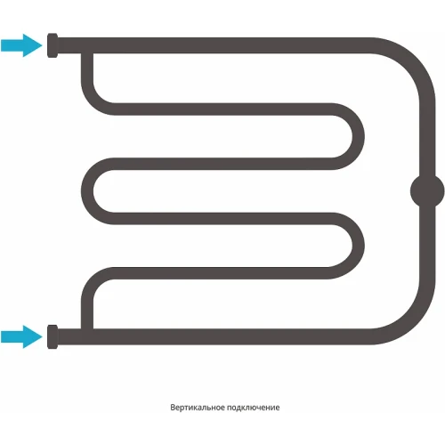 Водяной полотенцесушитель Сунержа Лира 500х650 00-0011-5065 Хром нержавеющая сталь