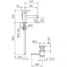 Смеситель для раковины Bossini Oki Z005301.073 Черный матовый латунь