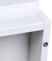Тумба под раковину Style Line Даллас Люкс Plus 140 L СС-00002385 Белая МДФ / ЛДСП