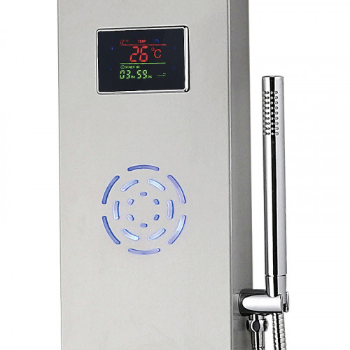 Душевая панель beWash BV4TMSP9776 с гидромассажем Хром латунь на стену