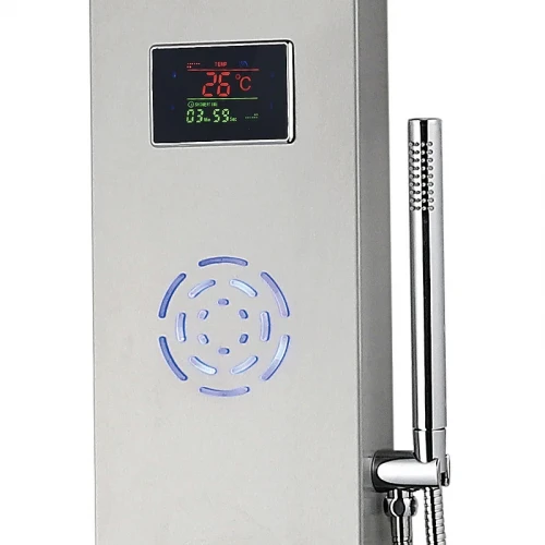 Душевая панель beWash BV4TMSP9776 с гидромассажем Хром латунь на стену
