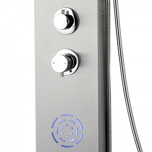 Душевая панель beWash BV4TMSP9776 с гидромассажем Хром латунь на стену