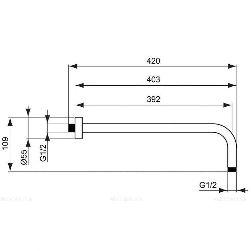 Душевая система Ideal Standard Ceratherm C100 A7572AA с термостатом цвет Хром