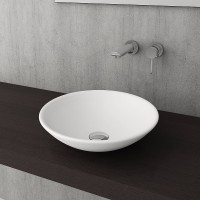Раковина-чаша Bocchi Venezia 40 1120-002-0125 Белая матовая фарфор накладная