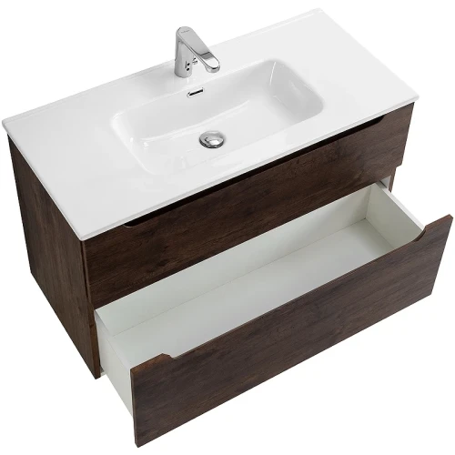 Тумба под раковину BelBagno Etna-H60 100 ETNA-H60-1000-2C-SO-RW-P подвесная Rovere Moro МДФ / ЛДСП