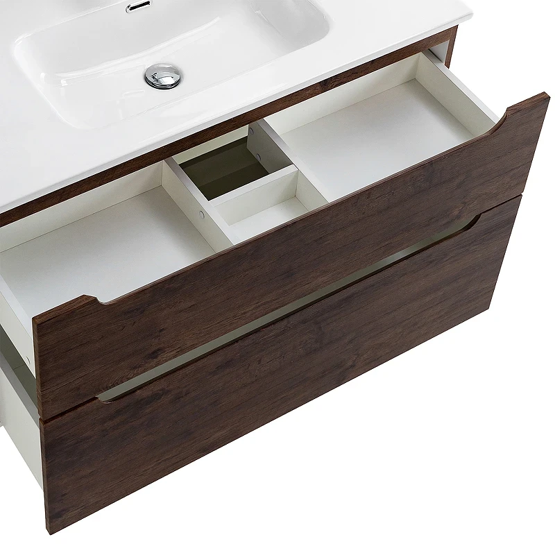 Тумба под раковину BelBagno Etna-H60 100 ETNA-H60-1000-2C-SO-RW-P подвесная Rovere Moro МДФ / ЛДСП