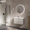 Шкаф пенал Equil Elegante 36 ppELGNT36.R-24.26 подвесной с подсветкой цвет Амарок Белый