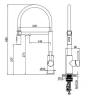Смеситель для кухни Wonzon & Woghand WW-458027-CR цвет Хром