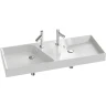 Раковина Jacob Delafon Rythmik 120 EXM112-00 двойная Белый фарфор подвесная