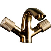 Смеситель для раковины Boheme Royal Cristal 291-Royal Золото латунь