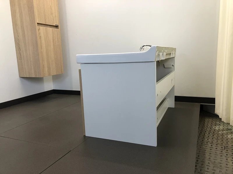 Тумба с раковиной Comforty Рига 80 00004139026 подвесная Дуб сонома МДФ / ЛДСП