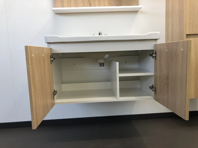 Тумба с раковиной Comforty Рига 80 00004139026 подвесная Дуб сонома МДФ / ЛДСП