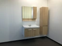 Тумба с раковиной Comforty Рига 80 00004139026 подвесная Дуб сонома МДФ / ЛДСП