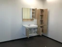 Тумба с раковиной Comforty Рига 80 00004139026 подвесная Дуб сонома МДФ / ЛДСП