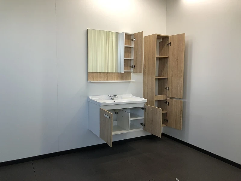 Тумба с раковиной Comforty Рига 80 00004139026 подвесная Дуб сонома МДФ / ЛДСП