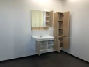 Тумба с раковиной Comforty Рига 80 00004139026 подвесная Дуб сонома МДФ / ЛДСП