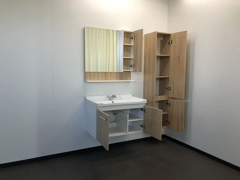 Тумба с раковиной Comforty Рига 80 00004139026 подвесная Дуб сонома МДФ / ЛДСП