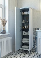 Шкаф пенал Caprigo Borgo 40 L 33450L-В231 Белый матовый МДФ / ЛДСП