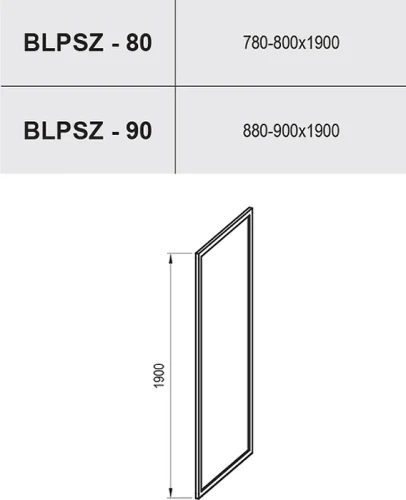 Душевая стенка Ravak Blix BLPSZ-80 X93H40C00Z1 профиль Хром стекло Transparent