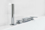 Смеситель на борт ванны Ravak Chrome CR 025.00 X070073 Хром латунь