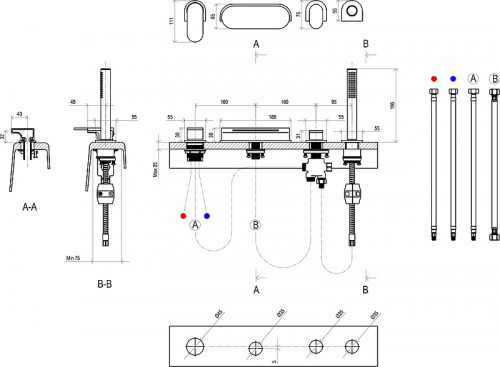Смеситель на борт ванны Ravak Chrome CR 025.00 X070073 Хром латунь