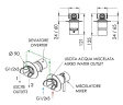 Смеситель для душа Remer X Style X96RP цвет Медь брашированная