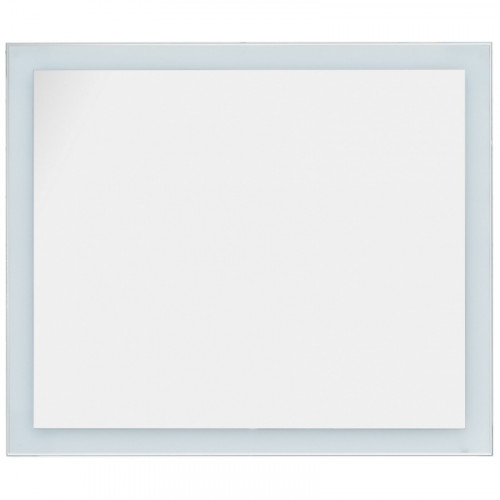 Зеркало Dreja Kvadro 100х85 77.9013W с подсветкой Белое стекло