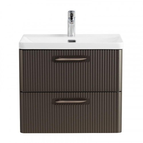 Тумба под раковину BelBagno Due 50 DUE-500-2C-SO-GM-P подвесная цвет Оружейная сталь