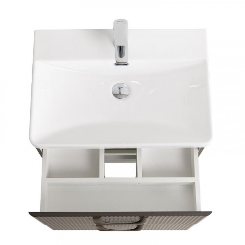 Тумба под раковину BelBagno Due 50 DUE-500-2C-SO-GM-P подвесная цвет Оружейная сталь