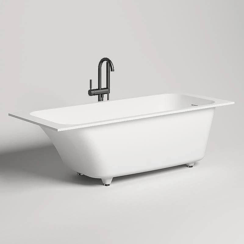 Ванна из искусственного камня Salini Orlanda Kit 180х80 102112M Белая матовая