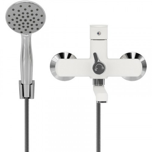 Смеситель для ванны Aringa Рейн AR02002WH универсальный Белый латунь на стену