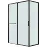 Душевой уголок Grossman Style 100х90 120.K33.05.1090.21.00 профиль Черный матовый стекло прозрачное