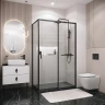 Душевой уголок Grossman Style 100х90 120.K33.05.1090.21.00 профиль Черный матовый стекло прозрачное