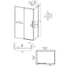 Душевой уголок Grossman Style 100х90 120.K33.05.1090.21.00 профиль Черный матовый стекло прозрачное