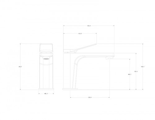 Смеситель для раковины Wonzon &amp; Woghand WW-XH-013-MW цвет Белый матовый