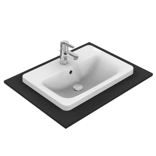 Раковина встраиваемая сверху Ideal Standard Connect 58 E504401 цвет Euro White / Евробелый