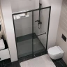 Душевая дверь Grossman Style 130 100.K33.05.130.21.00 профиль Черный матовый стекло прозрачное