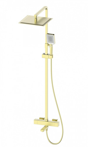 Душевая система Wonzon & Woghand WW-88739901-BG с термостатом цвет Брашированное золото