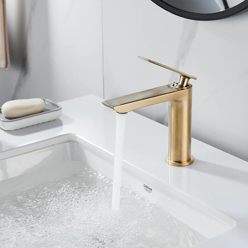 Смеситель для раковины Maretti Campanella CP32RF847 цвет Золото-сатин