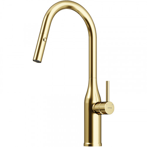 Смеситель для кухни Sancos Grand SC4002BG Золото брашированное латунь