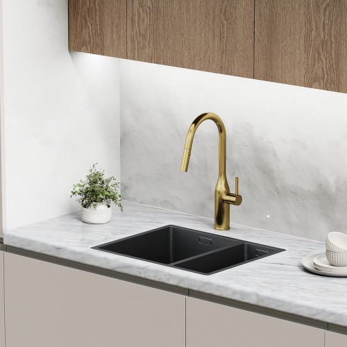 Смеситель для кухни Sancos Grand SC4002BG Золото брашированное латунь